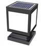 AWISAWIS Lampe solaire pour poteau extérieur en ABS étanche Noir Lampe de jardin minimaliste Lampe solaire solaire pour extérieu