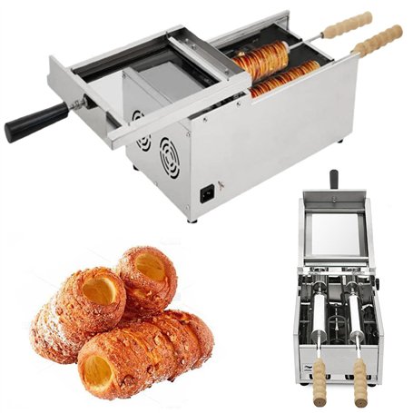 Machine à gâteaux cheminée électrique 1500 W - Four à gâteaux hongrois à 2 rouleaux