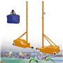 Poteaux de badminton pour jardin