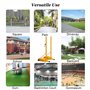 Poteau de badminton/volley-ball de 1,5 m, filet de volley-ball portable pour terrain de badminton autoportant, poteaux de badmin