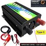 Convertisseur Pur Sinus,Convertisseur 12v 220v 3000W 12V à 220V / 110V Voyant de voiture Convertisseur Convertisseur Adaptateur 