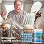 ZMLMAJJ 20pcs Eco-Friendly Dishwasher Cleaning Tablets, Remove Dish Grease and Dirt, Kitchen Machine Cleaner