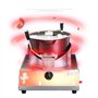 WANGHAI-666 Machine à Pop-Corn Machine à Pop-Corn Commerciale avec Mini Machine à Pop-Corn électrique à gaz, Boule Papillon, Pot