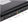 Plyisty Lecteur DVD Portable avec Écran Rotatif 7,8'',écran orientable sur 270 degrés, Batterie Rechargeable Intégrée,Accepte US