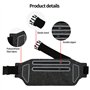 Sac Banane Ultra Mince Imperméable à L'eau Sac de Taille de Sport Pochette de Course Ceinture de Taille Sac de Ceinture de Remis
