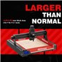 TTC 450 CNC Fraiseuse à bois, CNC Fraiseuse à métaux 3 axes pour gravure du bois, de l'acrylique, du MDF, des plastiques PCB, zo