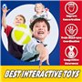 Glückpa Jouet pour Enfants 3-8 Ans, 70cm Jeu de Fléchette avec 12 balles Collantes, Noel Cadeau pour Garçons 4-9 Ans, Jouet pour