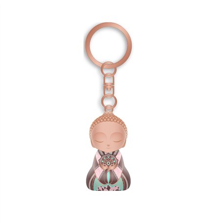 LITTLE BUDDHA Porte clés bouddha 4.5cm Accepte ce qui est
