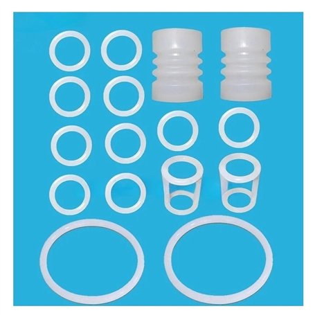 MaNzzo Lot de 16 joints d'étanchéité élastiques en silicone