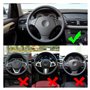 Accessoire Voiture Tuning pour BMW pour X1 pour E84 2010-2013 pour Série 3/E90 2005-2012 ABS Panneau Volant Fiber Carbone Paille