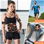 Yonars Ceinture Abdominale Electrostimulation, Electrostimulateur Musculaire Fessier/Abdos 8 Modes avec USB, Ceinture Musculatio