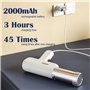 QHENS Machine a Pates Fraiche Electrique Portable avec 5 Moules à Nouilles, Rechargeable 2000mAh Machine à Pâtes Électrique pour