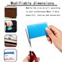 HuXuLoo unisex Polychlorure de vinyle Étui pour cartes d'identité, lot de 5, housse de protection transparente pour cartes d'ide