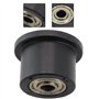 Zoegneer Rouleau de rameur Noir pour Machine à Ramer, roulement pour Machine Abdominale, poulie de Gym, équipement de Fitness Ac