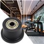 Zoegneer Rouleau de rameur Noir pour Machine à Ramer, roulement pour Machine Abdominale, poulie de Gym, équipement de Fitness Ac