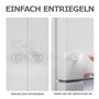 BillyBath Bloc Porte Sécurité Bébé Bloque Tiroir Placards Loquets/Frigo Placard Protection Maison, Transparent, 10 Pièces