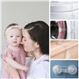 BillyBath Bloc Porte Sécurité Bébé Bloque Tiroir Placards Loquets/Frigo Placard Protection Maison, Transparent, 10 Pièces
