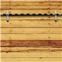Lot de 2 crochets de fixation larges en aluminium argenté robuste avec vis pour piscine, bâtons télescopiques, écumoires, brosse