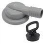 Konuooer Bonde d'écoulement Tuyau Vidange en acier inoxydable Ø 55 mm Pour camping-car caravane avec sortie de tuyau de 20-25 mm