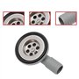 Konuooer Bonde d'écoulement Tuyau Vidange en acier inoxydable Ø 55 mm Pour camping-car caravane avec sortie de tuyau de 20-25 mm