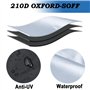 Housse Moto Exterieur Etanche Hiver Eté 210D Oxford XXL avec Trou de Serrure, Protection Contre la Poussière Neige Pluie Vent UV
