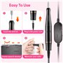 Ponceuse pour Ongles Lime a Ongle Electrique 23000RPM Ponceuse pour Ongles Professionnel 11 en 1 Ponceuse Ongle Silencieuse Port