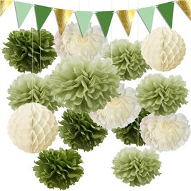 Syoulin-Sauge Pompon Papier de Soie