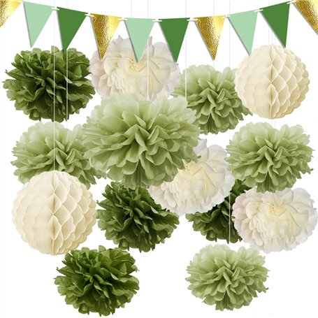 Syoulin-Sauge Pompon Papier de Soie