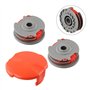 Bobine de fil pour débroussailleuse, couvre-tête de rechange et recharges complètes de bobine et de ligne, réapprovisionnement a