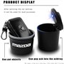 QSLLLY Voiture Cendriers pour Mazda Mazda 2 3 6 CX-5,Portable Cendrier Voiture Cendrier Multifonctionnel Anti Odeur Mini Poubell