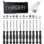 Hippotech Lot de 12 outils de réglage de carburateur avec tournevis acircle pour carburateur commun à 2 cycles - Outil de réglag