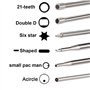 Hippotech Lot de 12 outils de réglage de carburateur avec tournevis acircle pour carburateur commun à 2 cycles - Outil de réglag