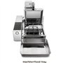 CGLYYDS Machine à Beignets Automatique Commerciale à 4 Rangées, Friteuse à Beignets 2000 W, Trémie De 5,5 L, Grande Capacité, po