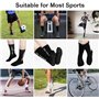 Dinjunxi Chaussette Antidérapante Foot 2 Paires Chaussettes Antiderapantes Homme Femme, EU 39-46 / UK 6-11, 75% Coton, Chaussett