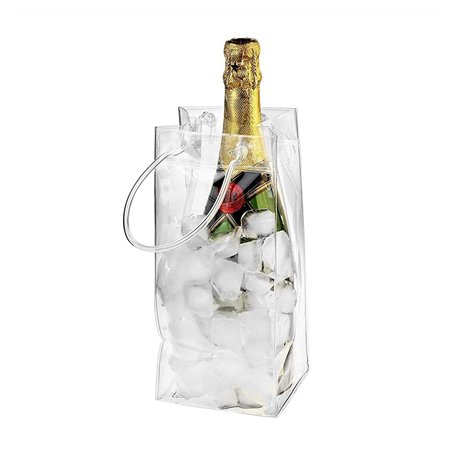 ruyi-1986 Seau à Glace Sac à Glace Simple Sac de Glace Transparent Portable godet de Glace à vin Bouteille de Bouteille de Boute