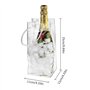 ruyi-1986 Seau à Glace Sac à Glace Simple Sac de Glace Transparent Portable godet de Glace à vin Bouteille de Bouteille de Boute