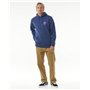 Rip Curl Sweat à capuche standard pour homme, bleu marine délavé