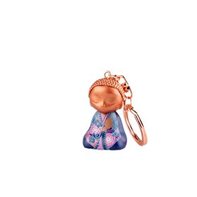 LITTLE BUDDHA Porte clés bouddha 4.5cm Que ton cœur fasse le bien
