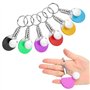 TimoJojo Lot de 6 mini porte-clés en forme de raquette de tennis de table, 1 couleur, taille unique