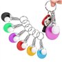 TimoJojo Lot de 6 mini porte-clés en forme de raquette de tennis de table, 1 couleur, taille unique