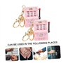 Lot de 2 porte-clés à bascule - Mini fente pour jouets - Porte-clés amusant - Machine à sous - Porte-clés distinctif - Mini joue