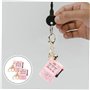 Lot de 2 porte-clés à bascule - Mini fente pour jouets - Porte-clés amusant - Machine à sous - Porte-clés distinctif - Mini joue