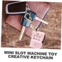 Lot de 2 porte-clés à bascule - Mini fente pour jouets - Porte-clés amusant - Machine à sous - Porte-clés distinctif - Mini joue
