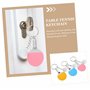 TimoJojo Lot de 3 porte-clés de tennis de table en alliage d'aluminium PP, 1 couleur, taille unique