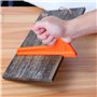 En couleur orange de s curit bloque de empuje poussoir en bois bloque de empuje poussoir de scie bois, outil de protection des m