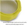 Wudaizhi Couvercles De Germination 2pcs Pot Maçon Couvercles Couvercles en Plastique avec Un Écran en Acier Inoxydable pour Les 