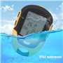 Pwshymi Thermometre de Randonnée, Altimètre Multifonction Récepteur de Navigation GPS Barométrique Numérique pour Camping