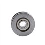 20 pièces 1.4mm profond métal V rainure Guide poulie roulement roue Rail roulements à billes roue 3x12x4mm