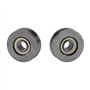 20 pièces 1.4mm profond métal V rainure Guide poulie roulement roue Rail roulements à billes roue 3x12x4mm