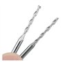 10 pièces 3.175x2x22mm argent CNC fraisage Double flûte routeur Bits Pack
